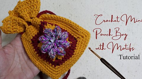 Easy Crochet Pouch for Beginners Tutorial | DIY Crochet Project 🧵