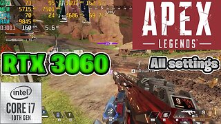 Apex Legends: RTX 3060 12GB + Intel i7 10700F | 1080p Ultra, Medium and Low Settings