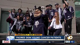 Teen cancer patients head to Padres spring training