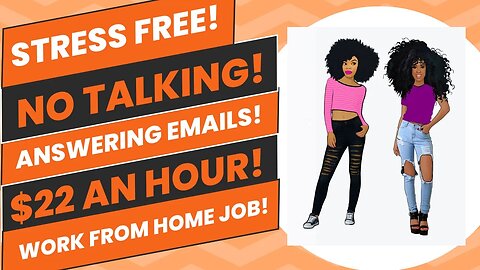 Stress Free No Talking Work From Home Job Answering Emails $22 An Hour No Degree Remote Job 2023