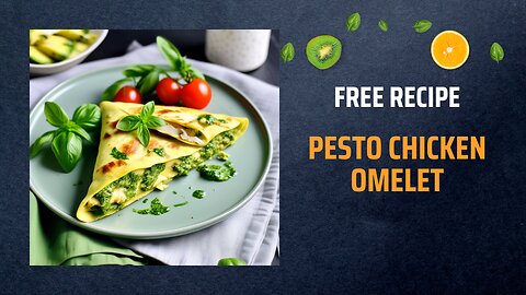 Free Pesto Chicken Omelet Recipe🍳🍗🌿Free Ebooks +Healing Frequency🎵