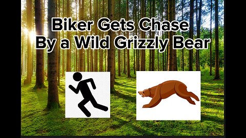 Biker Gets Chase By a Wild Grizzly Bear (read dis)