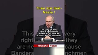 Well, who are they? They are neo-Nazis! | Putin, Russia, Ukraine #Shorts