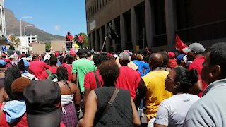 SOUTH AFRICA - Cape Town - COSATU March to Parliament (Video) (Re3)