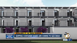 Shipping container homes coming to San Diego