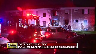 Woman, young child killed in Detroit apartment fire