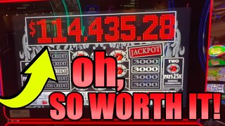 🖐 FIVE TIMES PAY WITH INSANE $114,435.00 PROGRESSIVE! MAXED BET ONLY