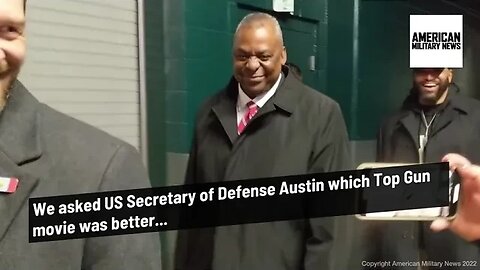 We asked US Sec. Defense Austin which Top Gun movie was better