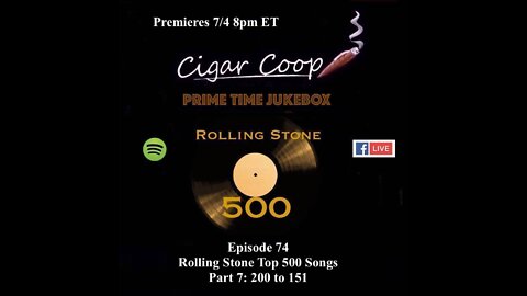 Prime Time Jukebox Episode 74: Rolling Stone Top 500 Songs Part 7: 200 to 151