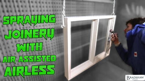 Air Assisted Airless Spraying. How to Spray a Timber Window