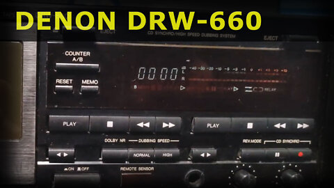 DENON DRW-660 - basic double cassette deck with bias knob and Dolby B & C Hx-Pro