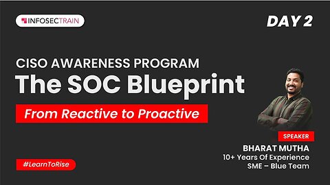 Day - 2: CISO AWARENESS PROGRAM The SOC Blueprint | Increasing Attack Surface | Threat Landscape
