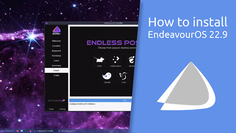 How to install EndeavourOS 22.9