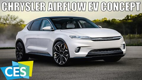 Chrysler Airflow Full Electric EV Concept Press Conference Unveiling at CES 2022