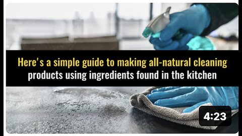 Here's a simple guide to making all-natural cleaning products using ingredients found in the kitchen