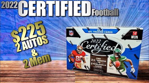 2022 Certified Football Hobby Box | 2 AUTOS | NFL Fantasy w. Trading Cards vs @Fishin' For Cards