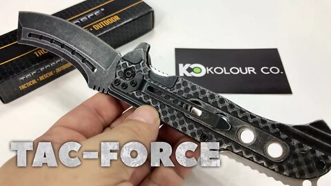 9" TAC FORCE Razor Spring Assisted Folding Stonewash Pocket Knife Review
