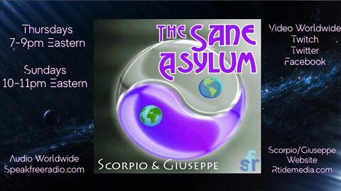 The Sane Asylum #15 - 09 June 2022 - Guests: Dr Jim Fetzer + Brian Davidson PI