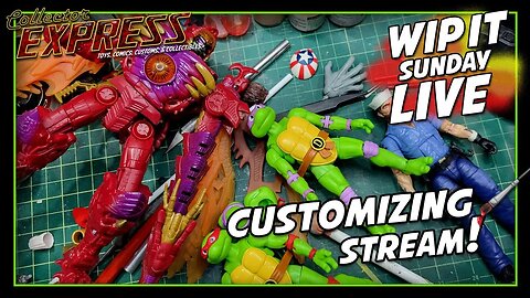 Customizing Action Figures - WIP IT Sunday Live - Episode #60 - Painting, Sculpting, and More!