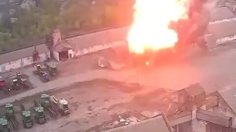 High precision air to surface missile hits a warehouse with hidden weapons, Dnipropetrovsk regioon