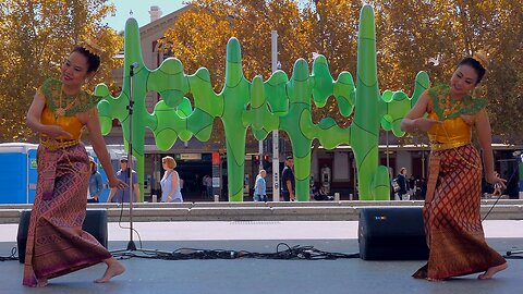 Thai Traditional Dance Ram Krai Rard Sam Rueng Songkran Perth Australia