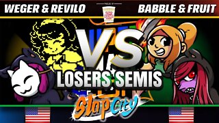 Slap City TOP 8: Weger & Revilo vs. Babble & Fruit - SSC2019 Doubles Losers Semis
