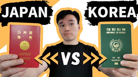 Which Passport is Stronger? Japanese vs Korean Showdown! Compare Better Visa-free Travel Japan Korea