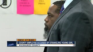 County employee accused of strangling girl