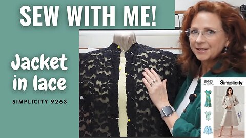 Sewing Simplicity 9263 Jacket out of Stretch Lace