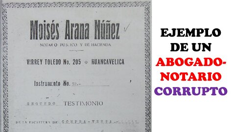 NOTARIOS CORRUPTOS EN HUANCAVELICA PERÚ