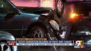 Good Samaritan injured in West End crash