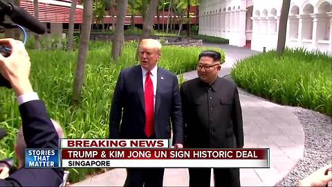 Trump, Kim Jong Un sign historic deal at Singapore summit