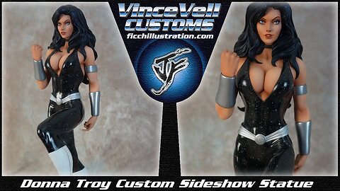 Donna Troy DC Custom Wonder Woman Sideshow Statue
