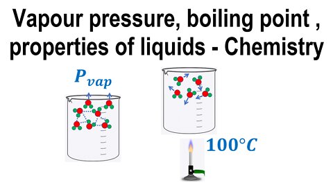 Vapour pressure, boiling point, properties of liquids - Chemistry