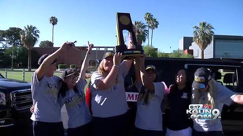 Arizona women's golf returns home as NCAA champs