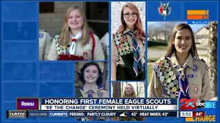 Boy Scouts honor first female Eagle Scouts, 'Be the Change' ceremony held virtually