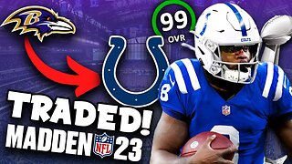 LAMAR JACKSON TRADED TO THE COLTS! Madden 23 Career Sim #madden23