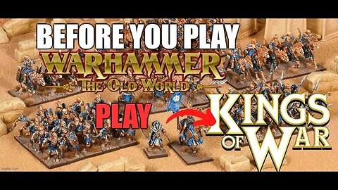 Play Kings of War before The old world drops!!! #warhammer #theoldworld #manticmadness
