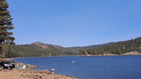 Valley Lake Reservoir in Sierra Mountains, California