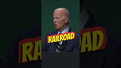 Stupid Things Joe Biden Says: Railroad on the Ocean #bidenfails #oceanrailway #bidenbloopers