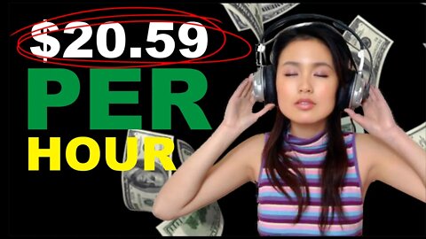 MAKE MONEY LISTENING TO MUSIC - Earn $20.59 Per Hour (How To Make Money Listening To Music)