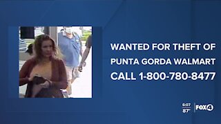 Woman wanted from stealing from a Punta Gorda Walmart