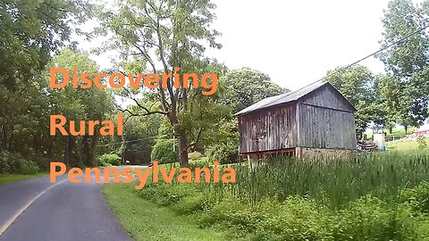 Discovering Rural Pennsylvania, Lancaster to PineGrove, a Heron, barns, and a missing bridge