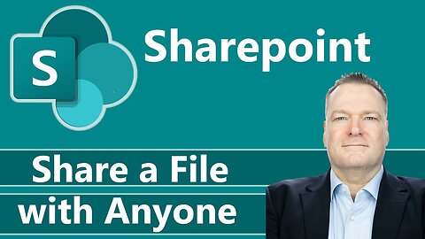 Microsoft SharePoint How To Share a File with anyone