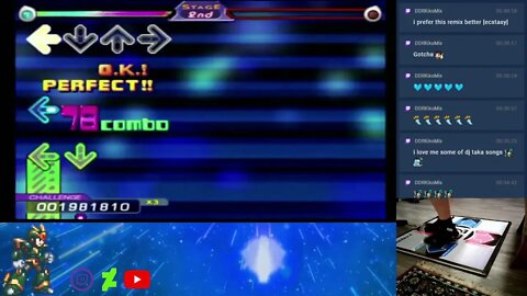 Dance Dance Revolution EXTREME (PS2, US) - ECSTASY (midnight blue mix) - CHALLENGE - AA#462 (FC)