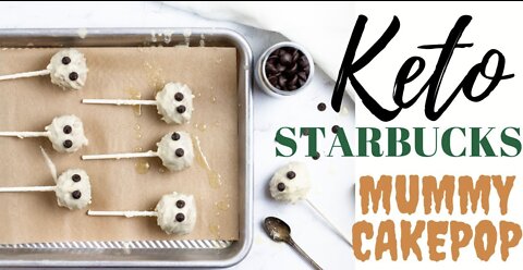 How to Make KETO CAKE POPS EASY KETO CAKE POP RECIPE Starbucks Mummy Cake Pops