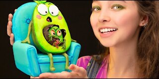Making Avocado Couple Characters With Polymer Clay