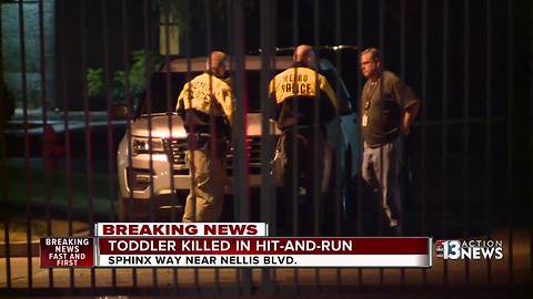 Toddler killed in hit-and-run crash near Cheyenne and Nellis