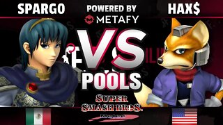 FPS4 Online - vs. Sparg0 (Marth) vs. EMG | Hax$ (Fox) - Melee