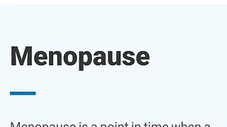 WHAT IS MENOPAUSE